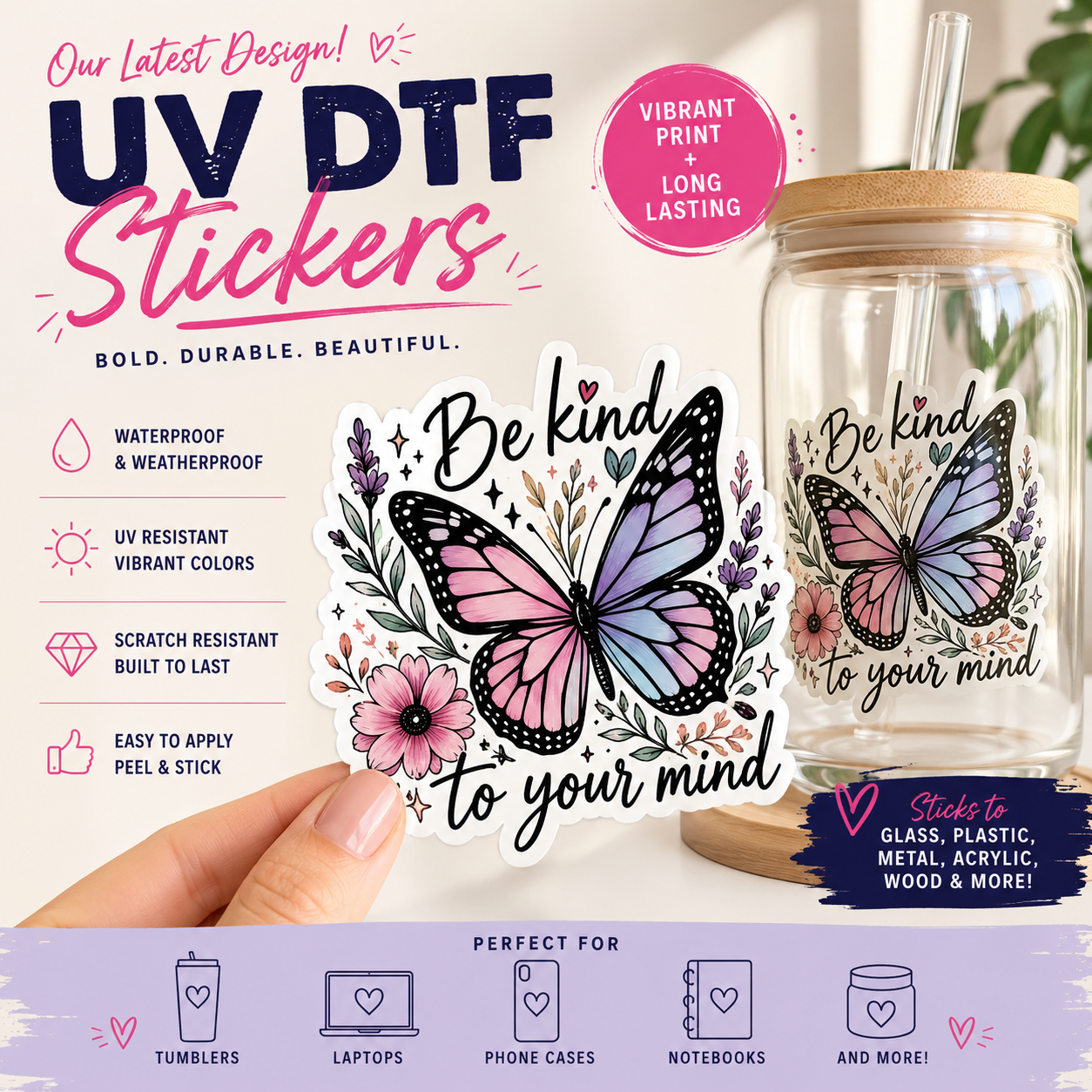Our Latest UV DTF Designs
