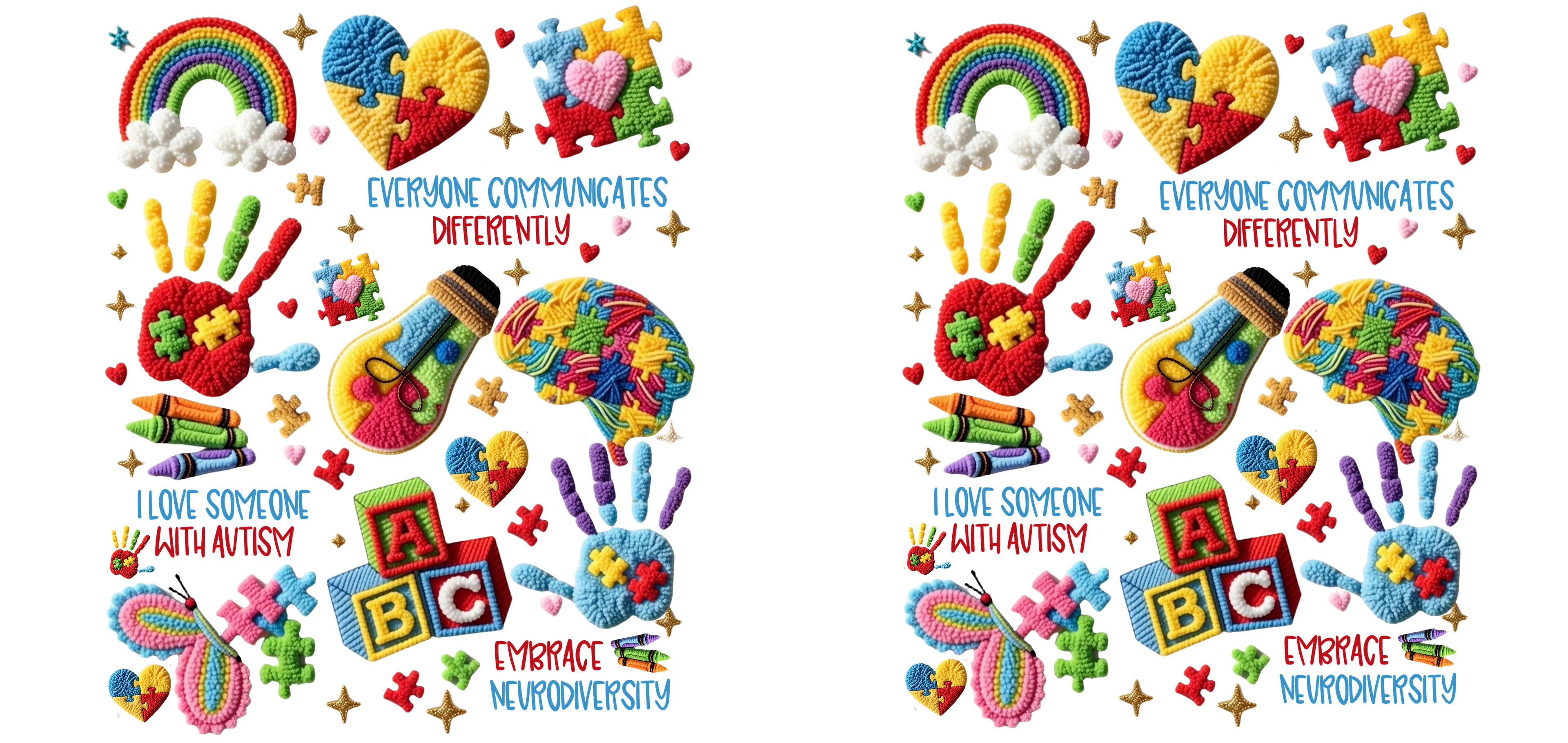 Autism UV-DTF Stickers