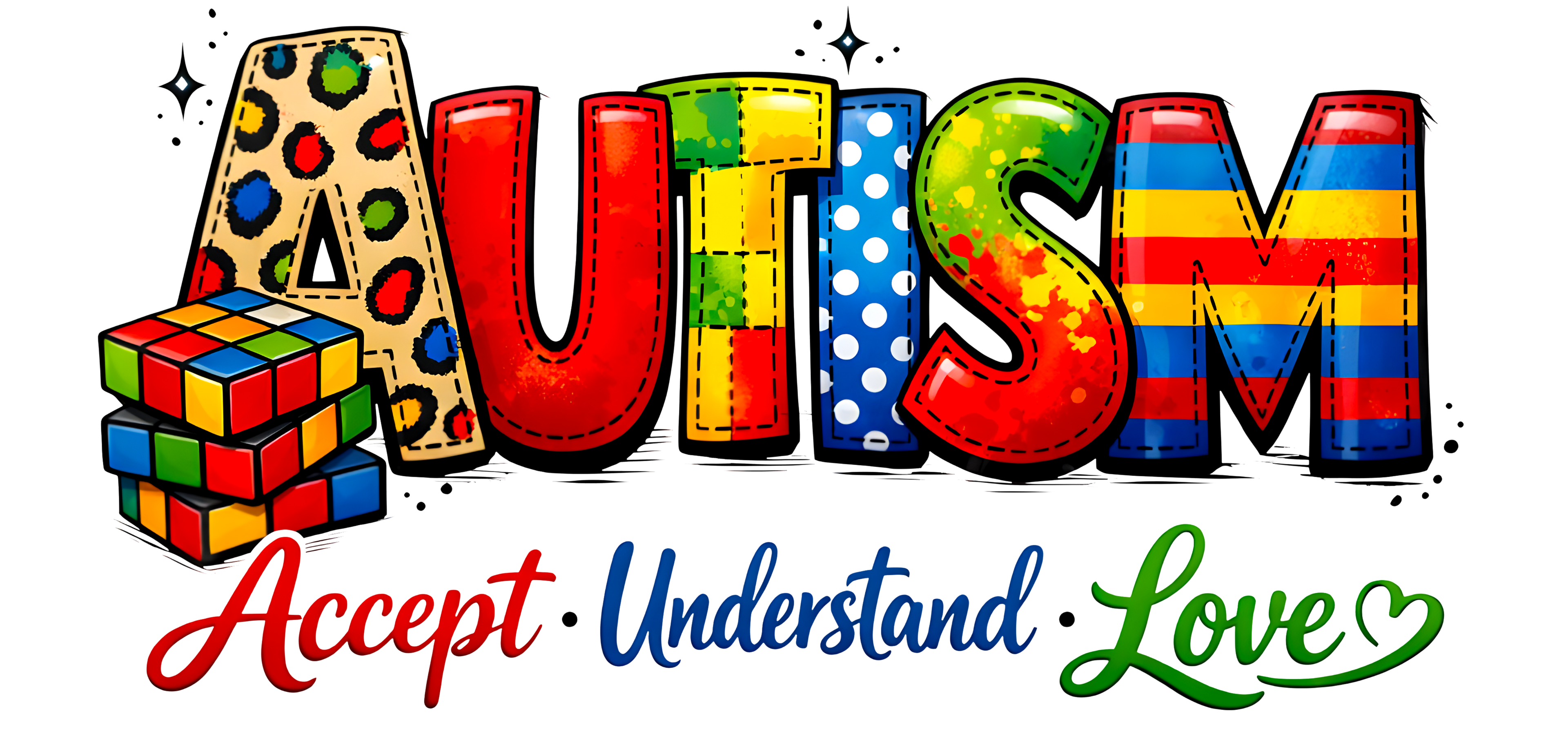 Autism UV-DTF Stickers