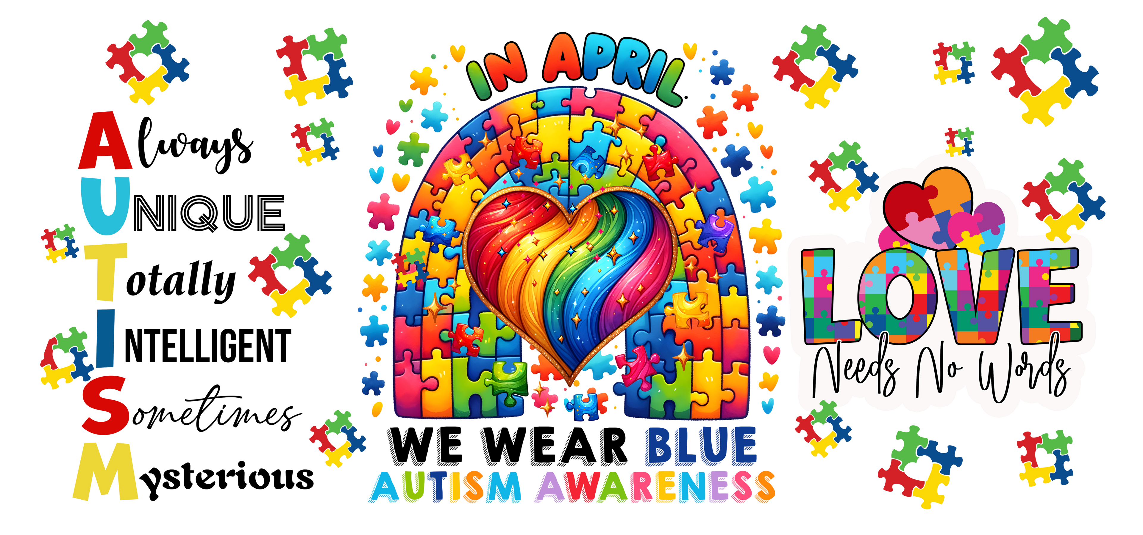 Autism UV-DTF Stickers