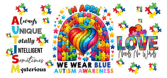 Autism UV-DTF Stickers