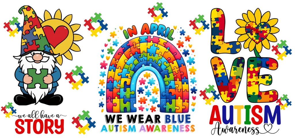 Autism UV-DTF Stickers