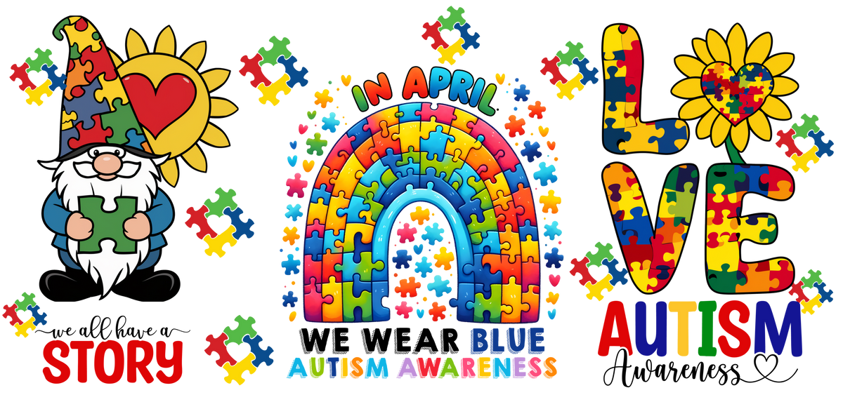 Autism UV-DTF Stickers