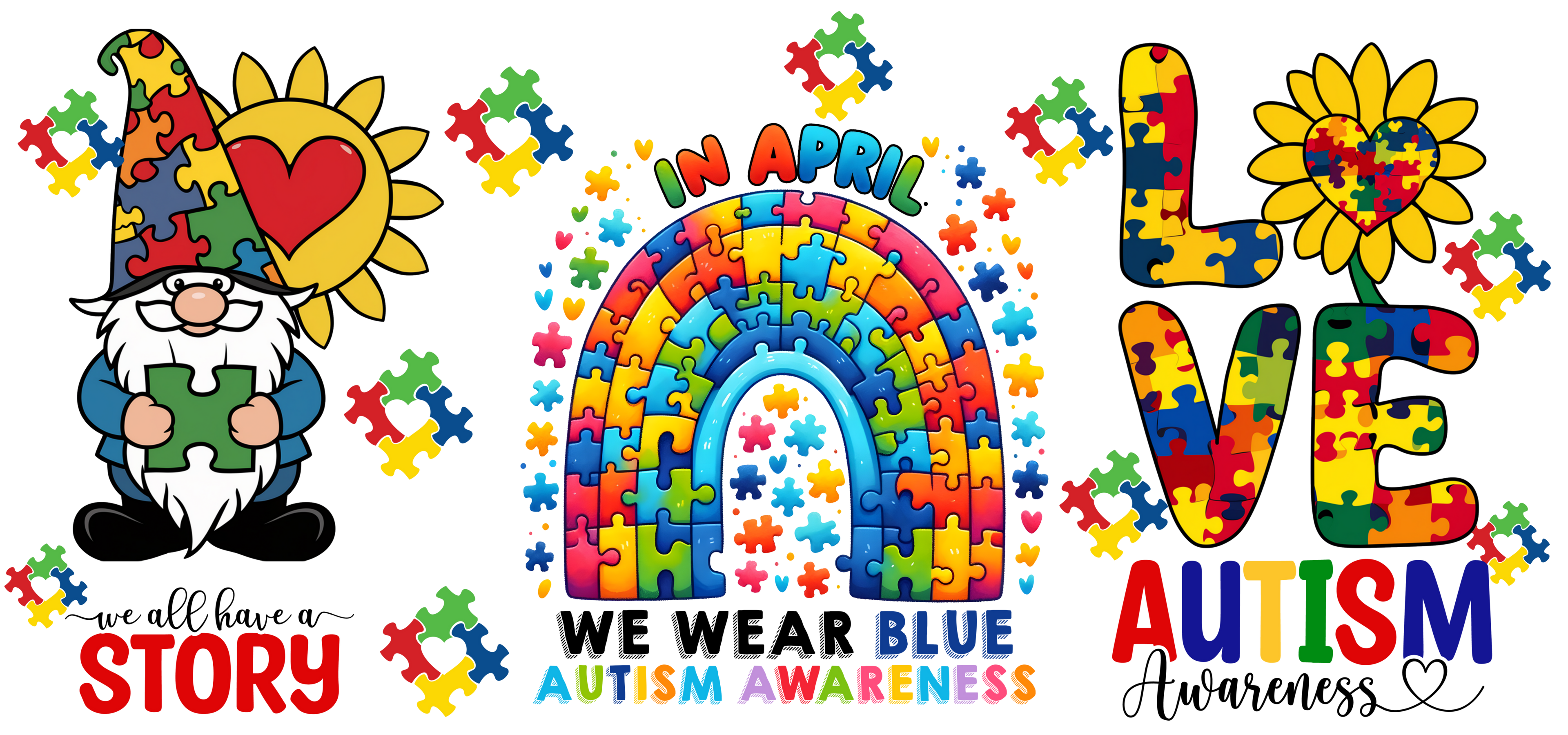 Autism UV-DTF Stickers