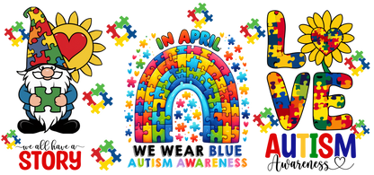 Autism UV-DTF Stickers