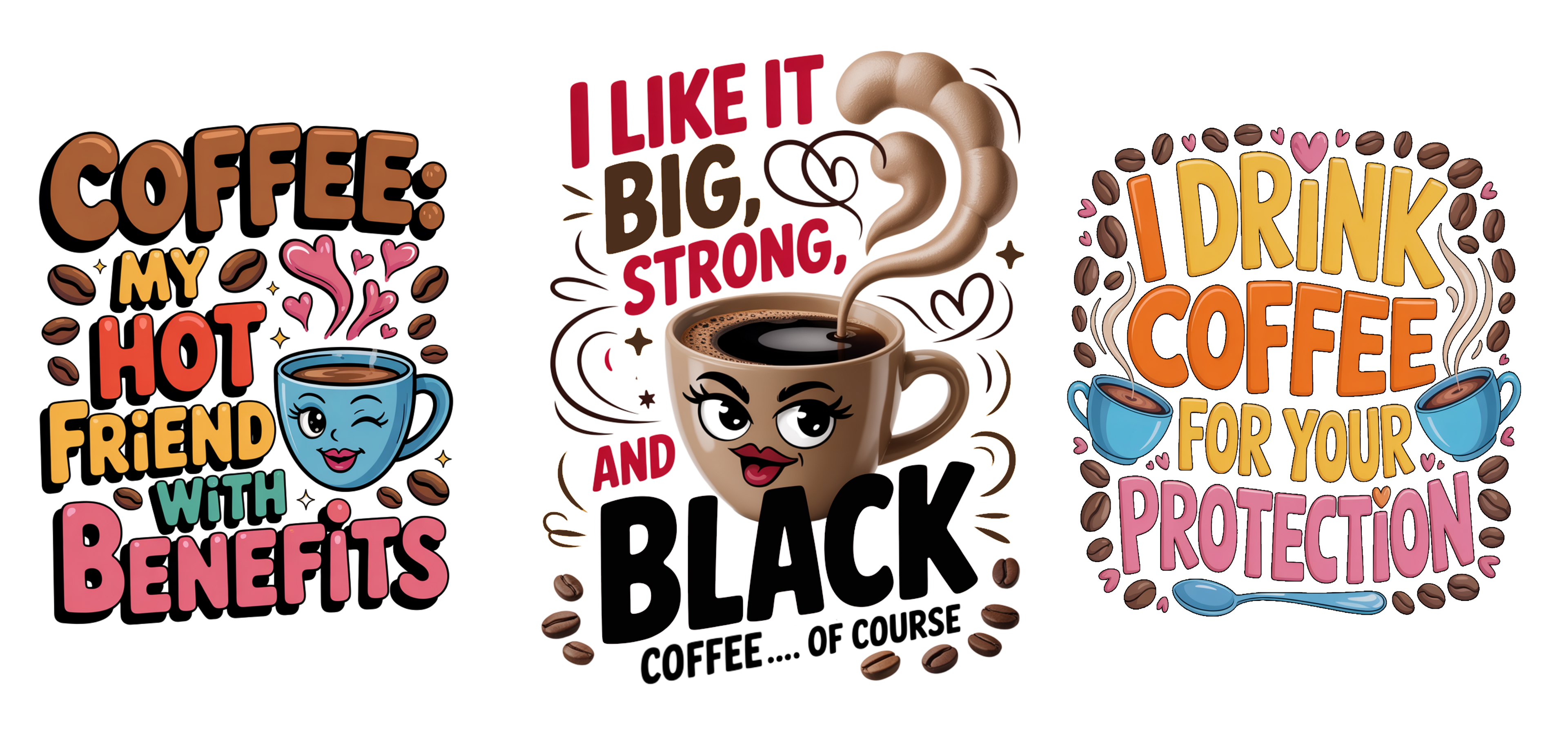 Coffee UV DTF Stickers
