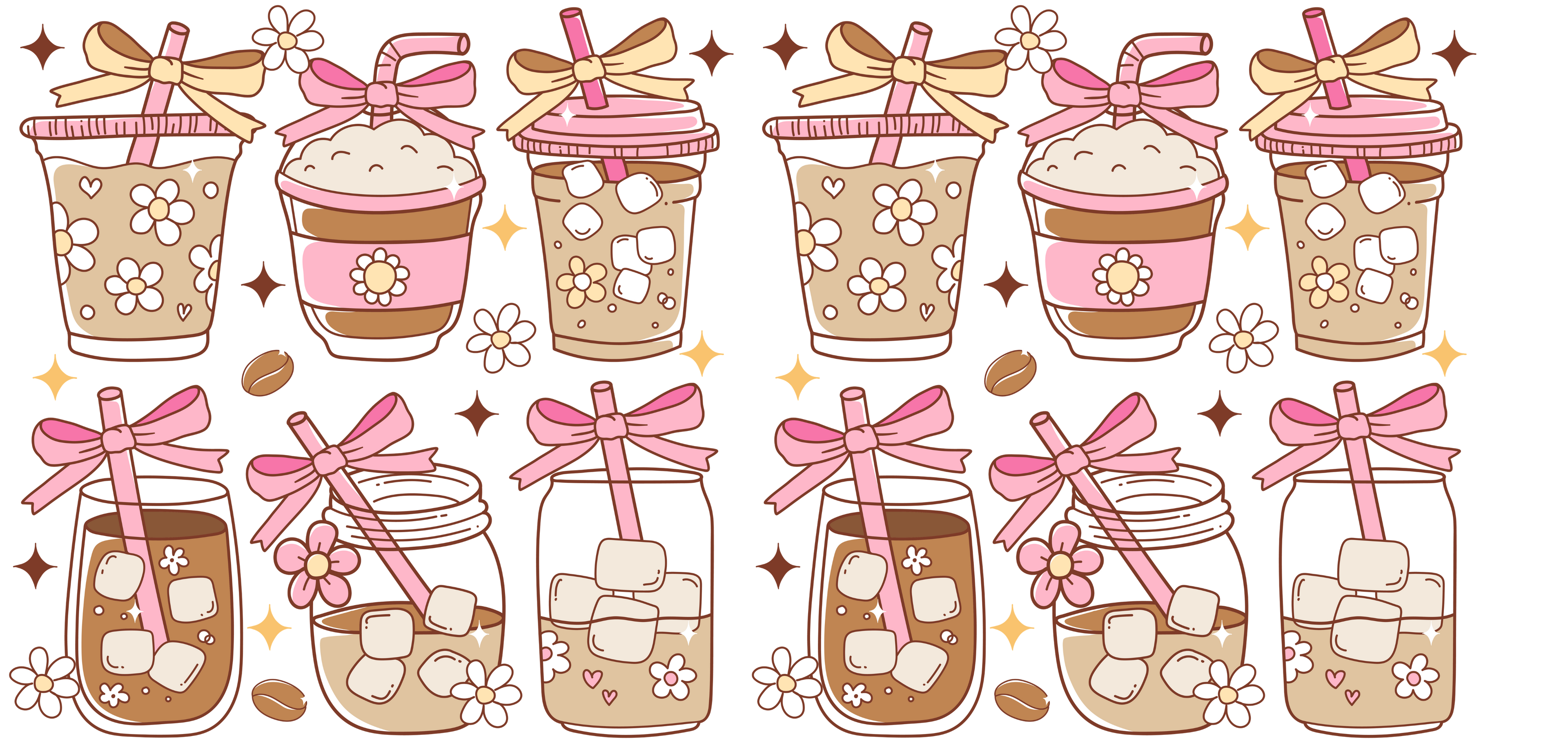 Coffee UV DTF Stickers